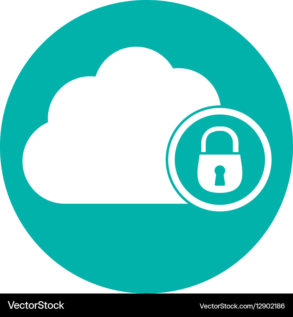 Digital or internet security two tone button icon Vector Image