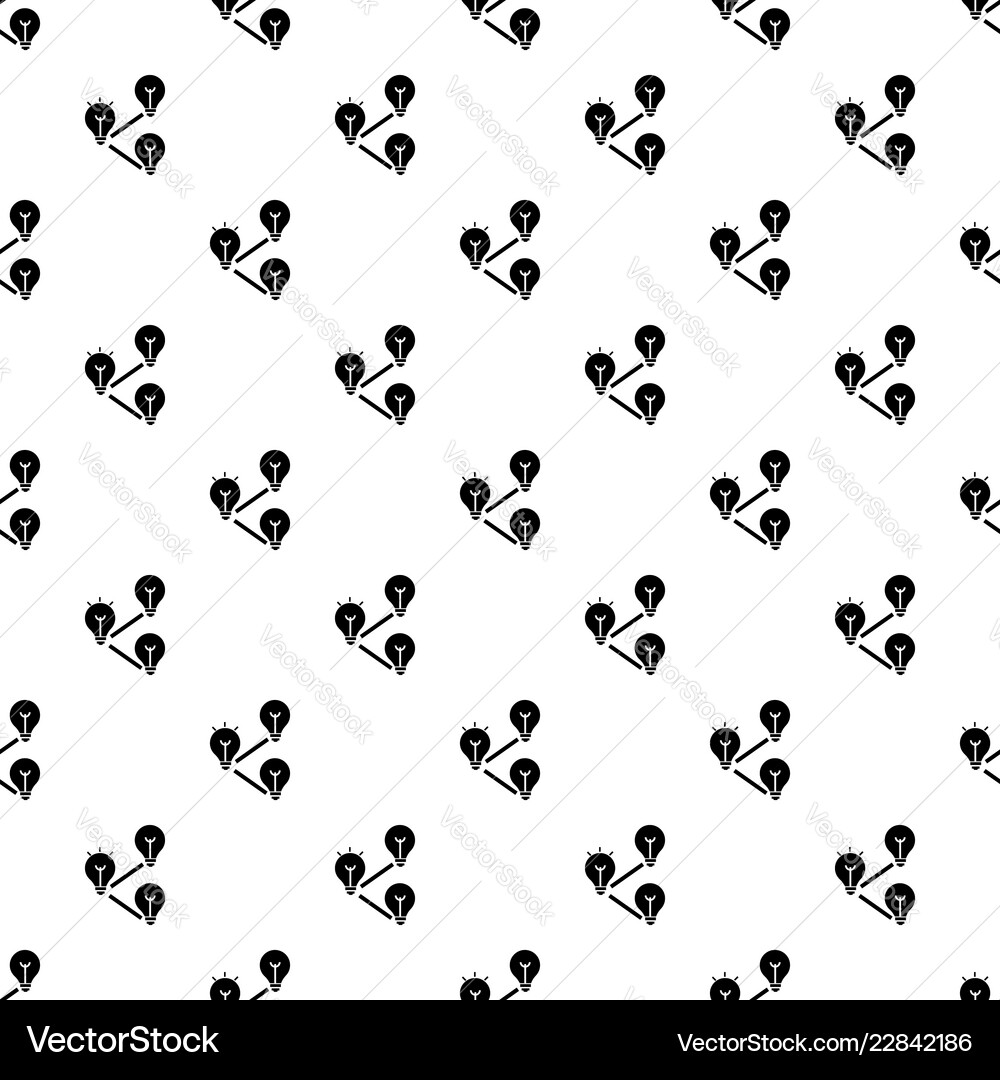 Idea bulb interaction pattern seamless Vector Image