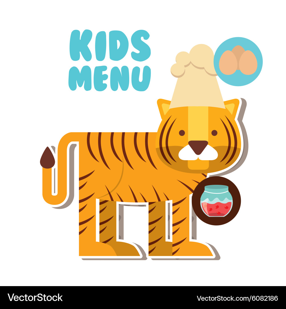 Kindermenü Vektorbild