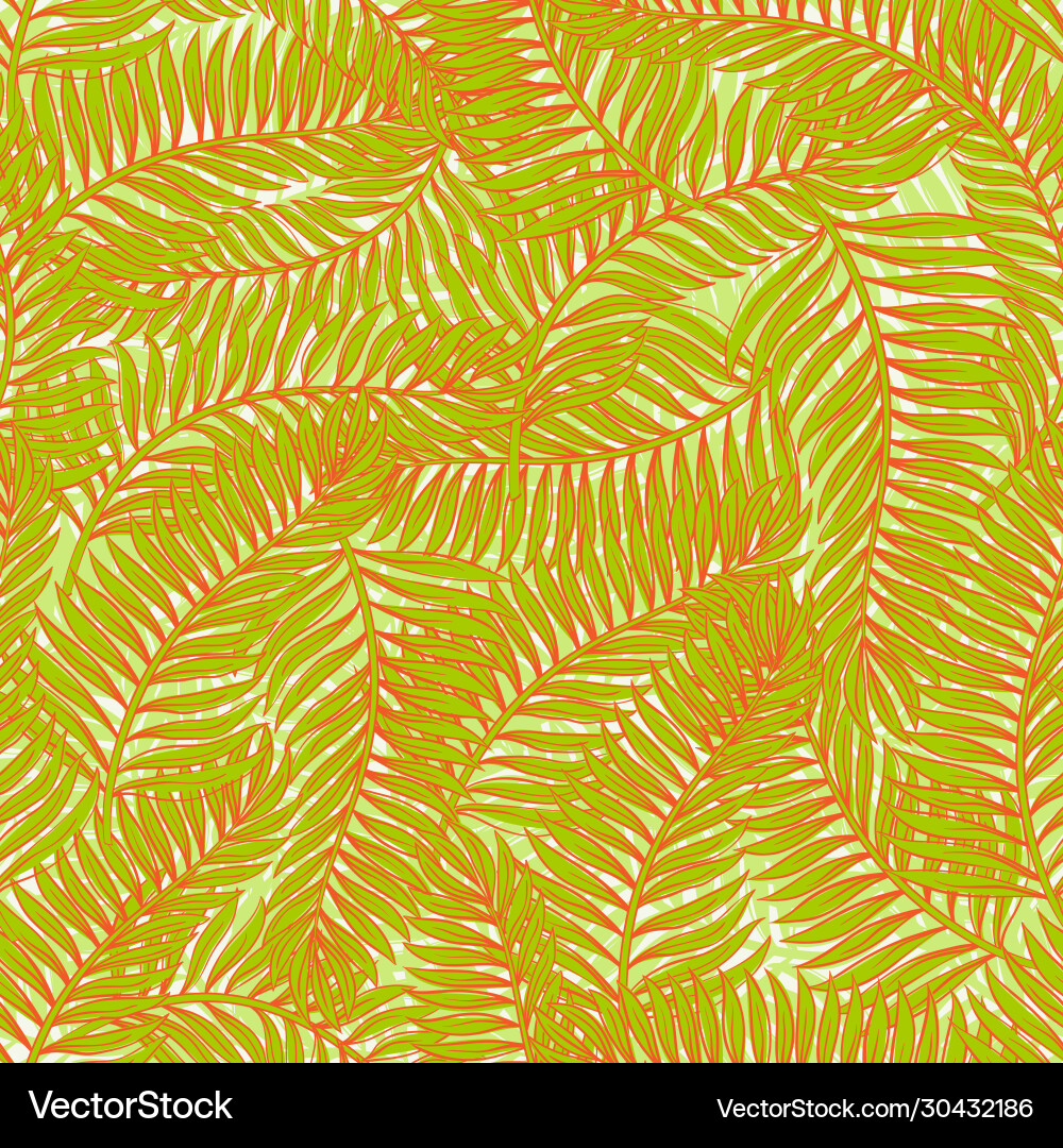 Palm leaves Vector Image