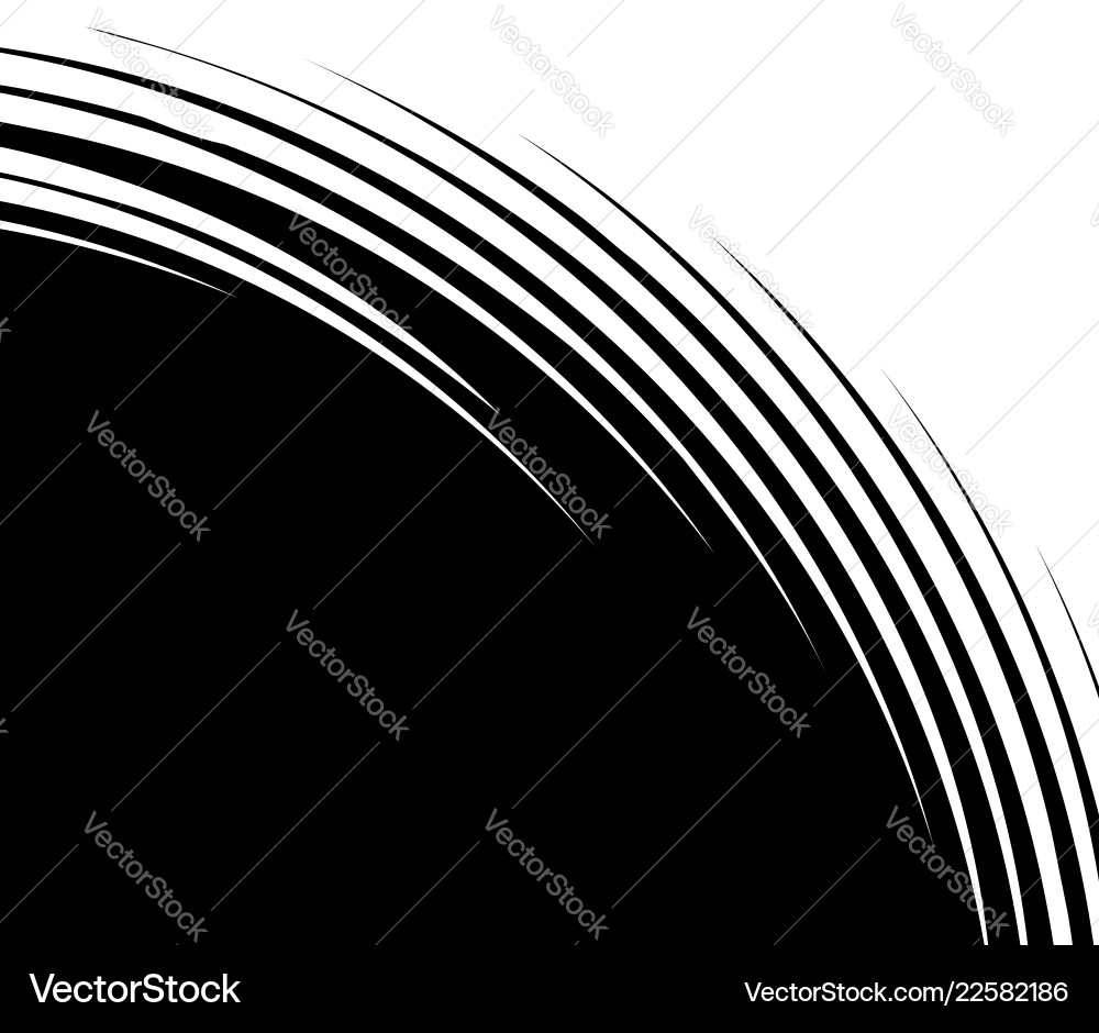 Spiral spreading from corner abstract element Spiral spreading from corner abstract element vector image