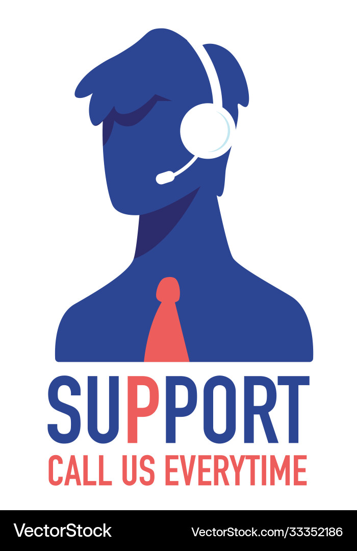 Support rufen Sie uns überall Kundenzentrum Support rufen Sie uns überall Kundenzentrum vektorbild