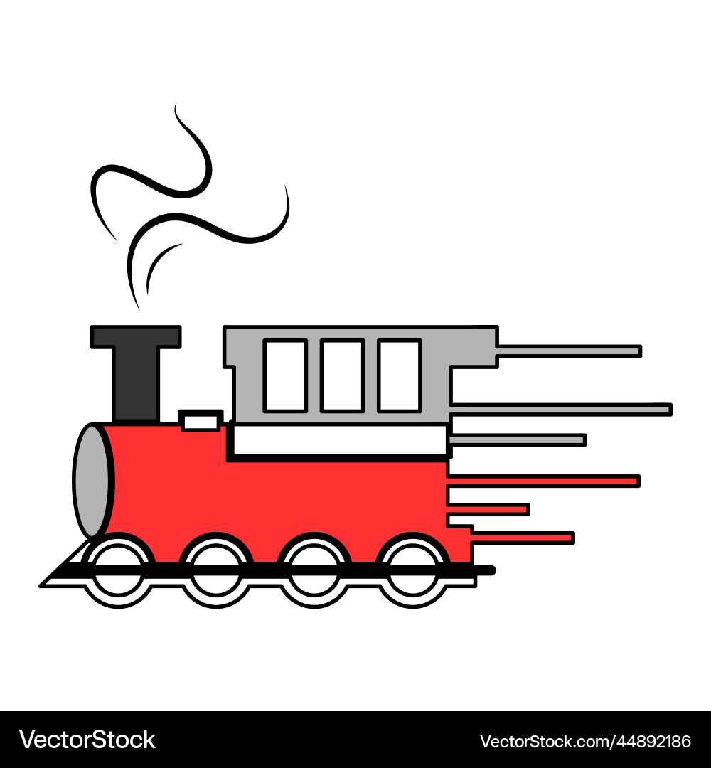 Train element Train element Vector Image