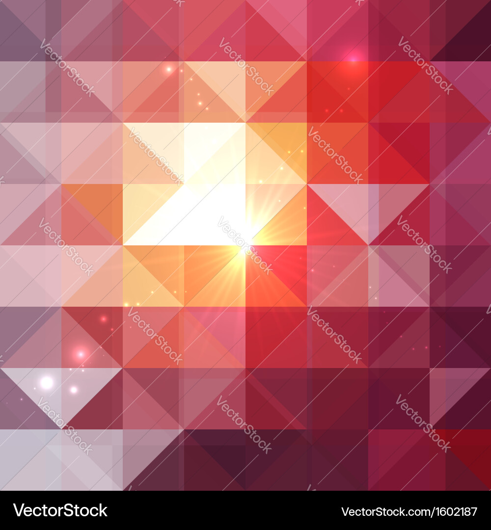 Abstract geometry triangles shining pattern vector image