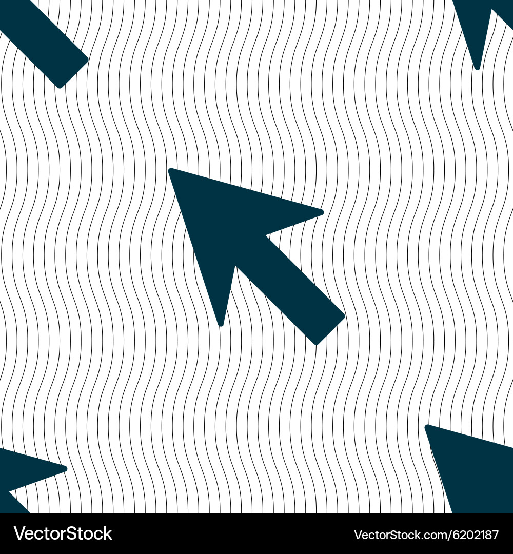 Cursor arrow icon sign seamless pattern Vector Image