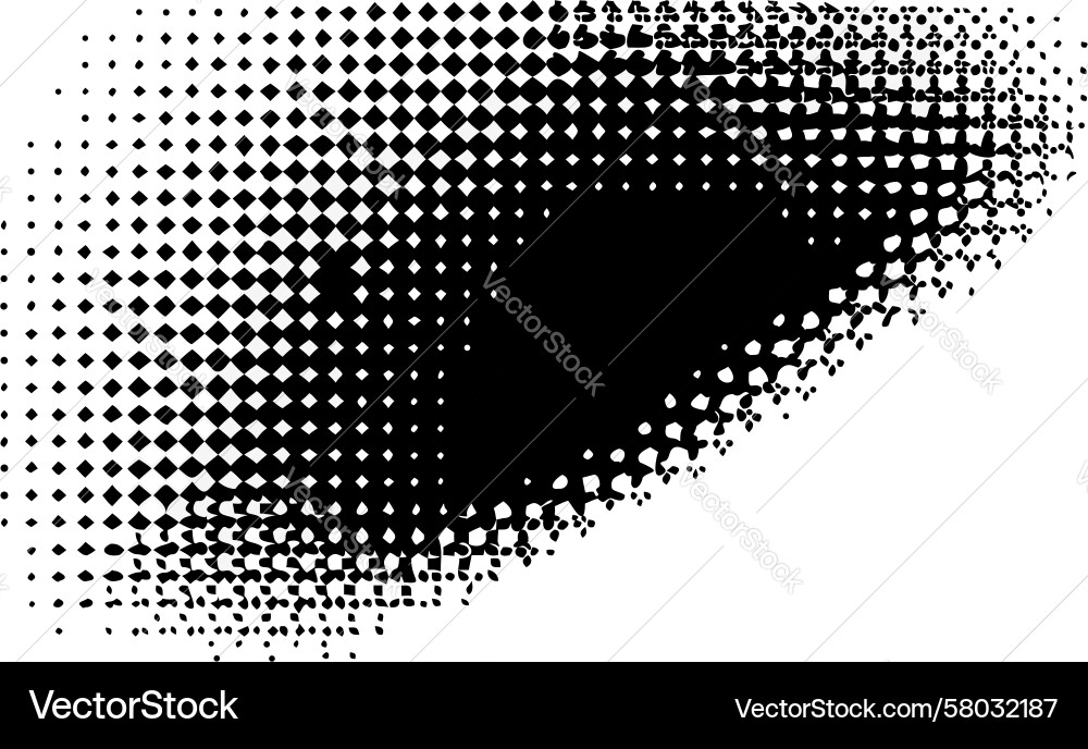 Halftone Dot Gradient Element Vector Image