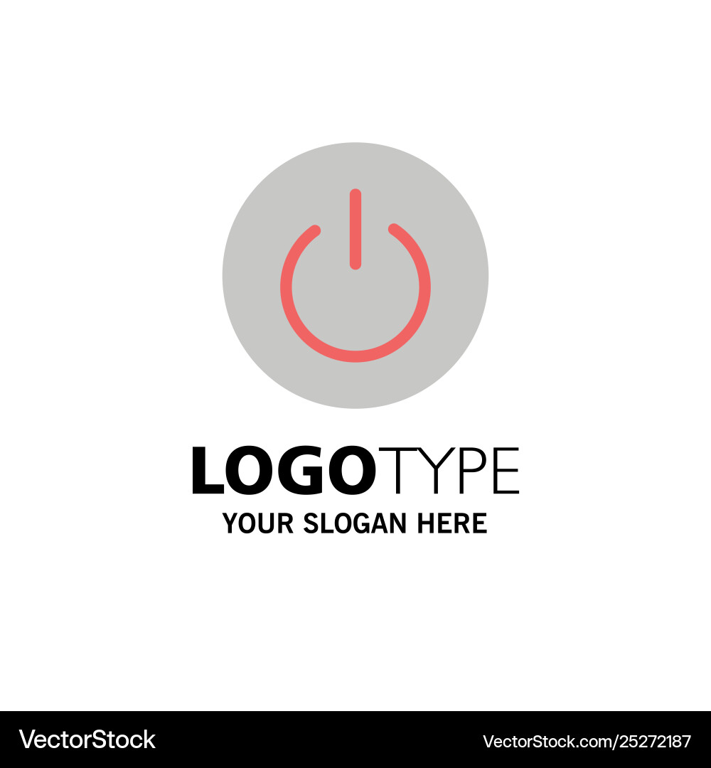 Interface on power ui user business logo template Interface on power ui user business logo template vector image