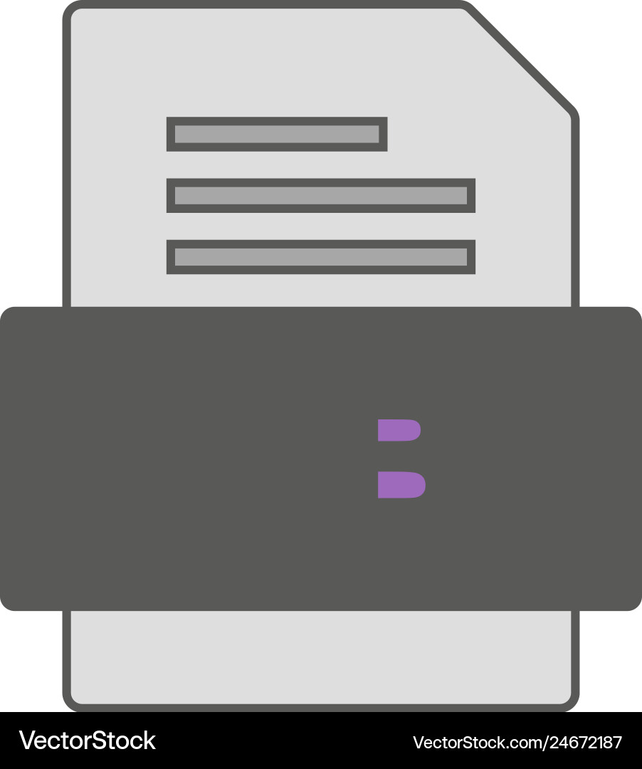 Lib file document icon vector image