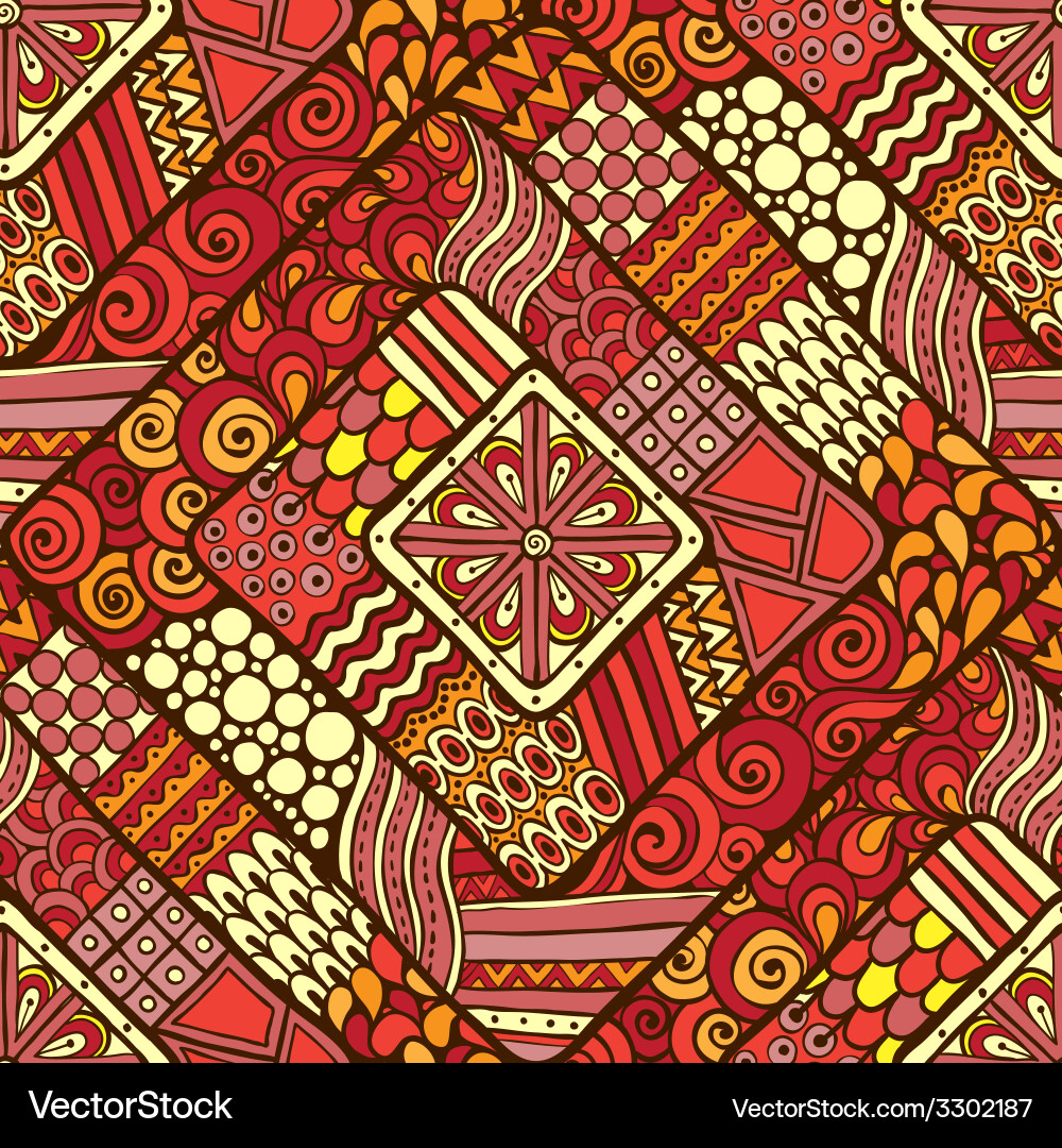 Seamless pattern with geometric elements vector image
