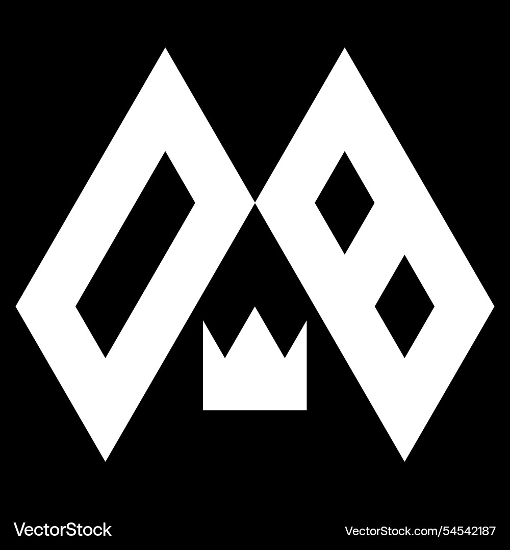Stylish db initial letter logo with clean Vector Image