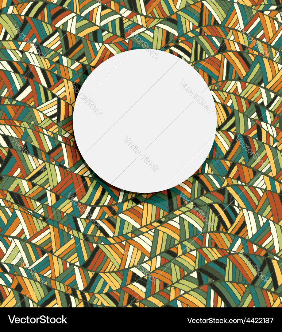 Wave line and triangle pattern with copy space vector image