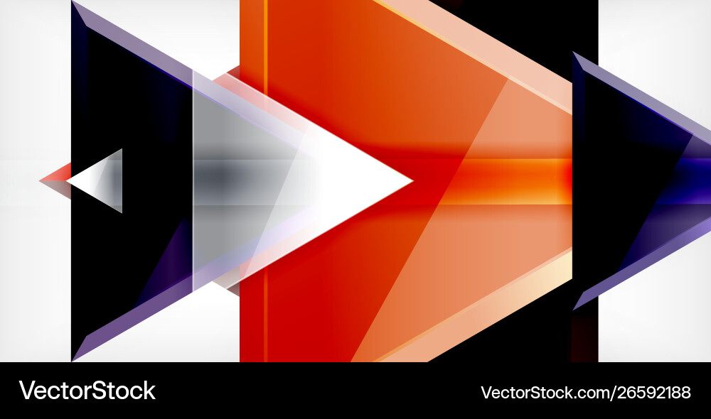 3d triangular minimal abstract background Vector Image