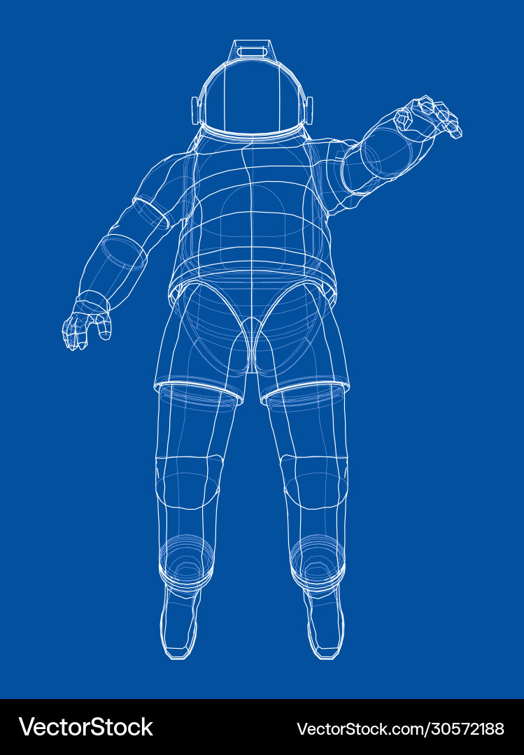 Astronaut concept rendering 3d Astronaut concept rendering 3d Vector Image