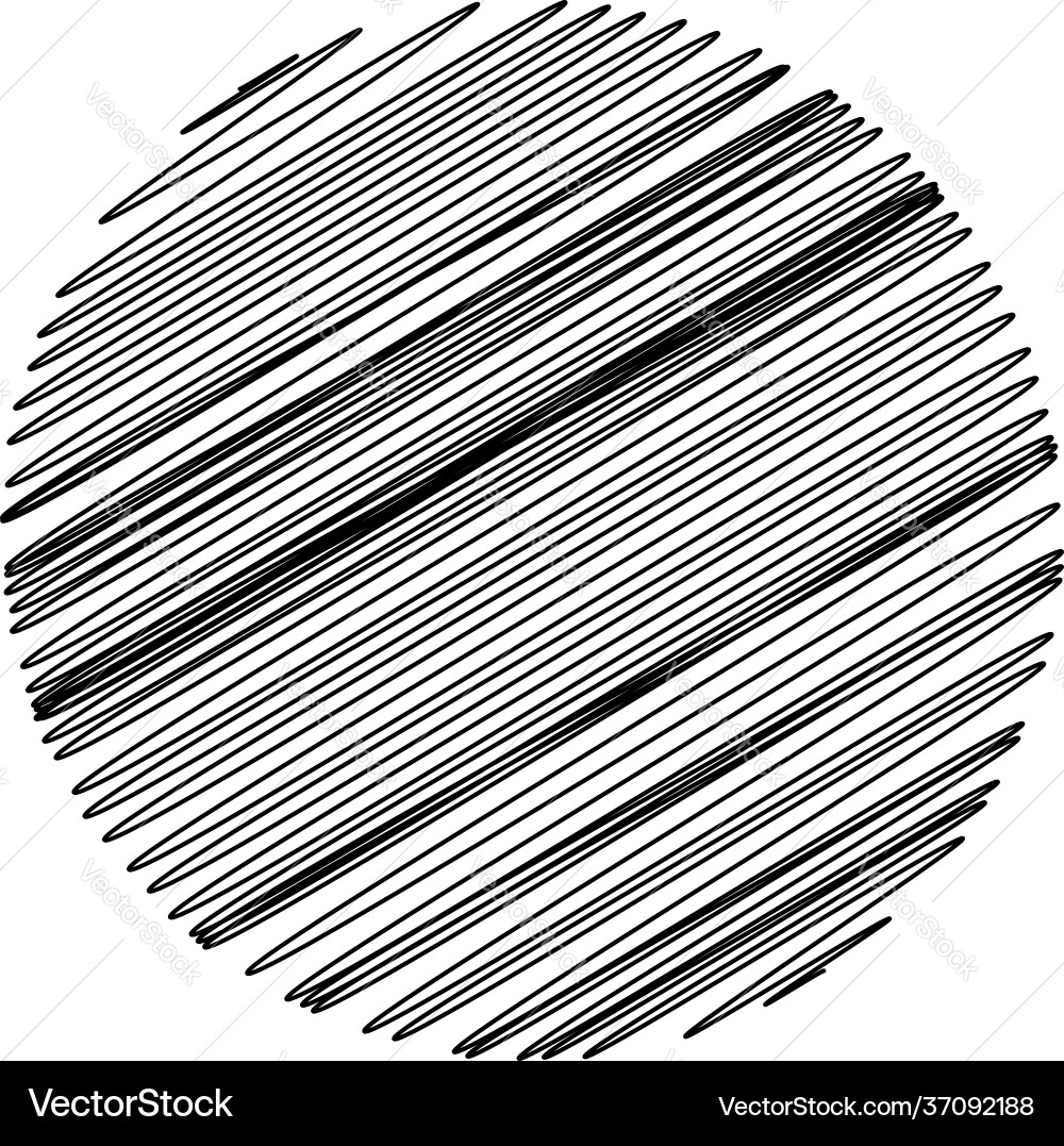 Circle with scribble sketch doodle effect pattern Circle with scribble sketch doodle effect pattern vector image