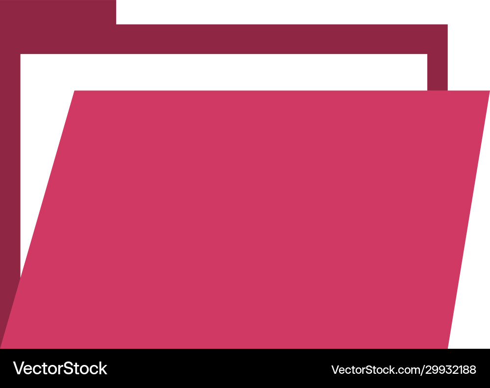 Folder file document flat style Vector Image