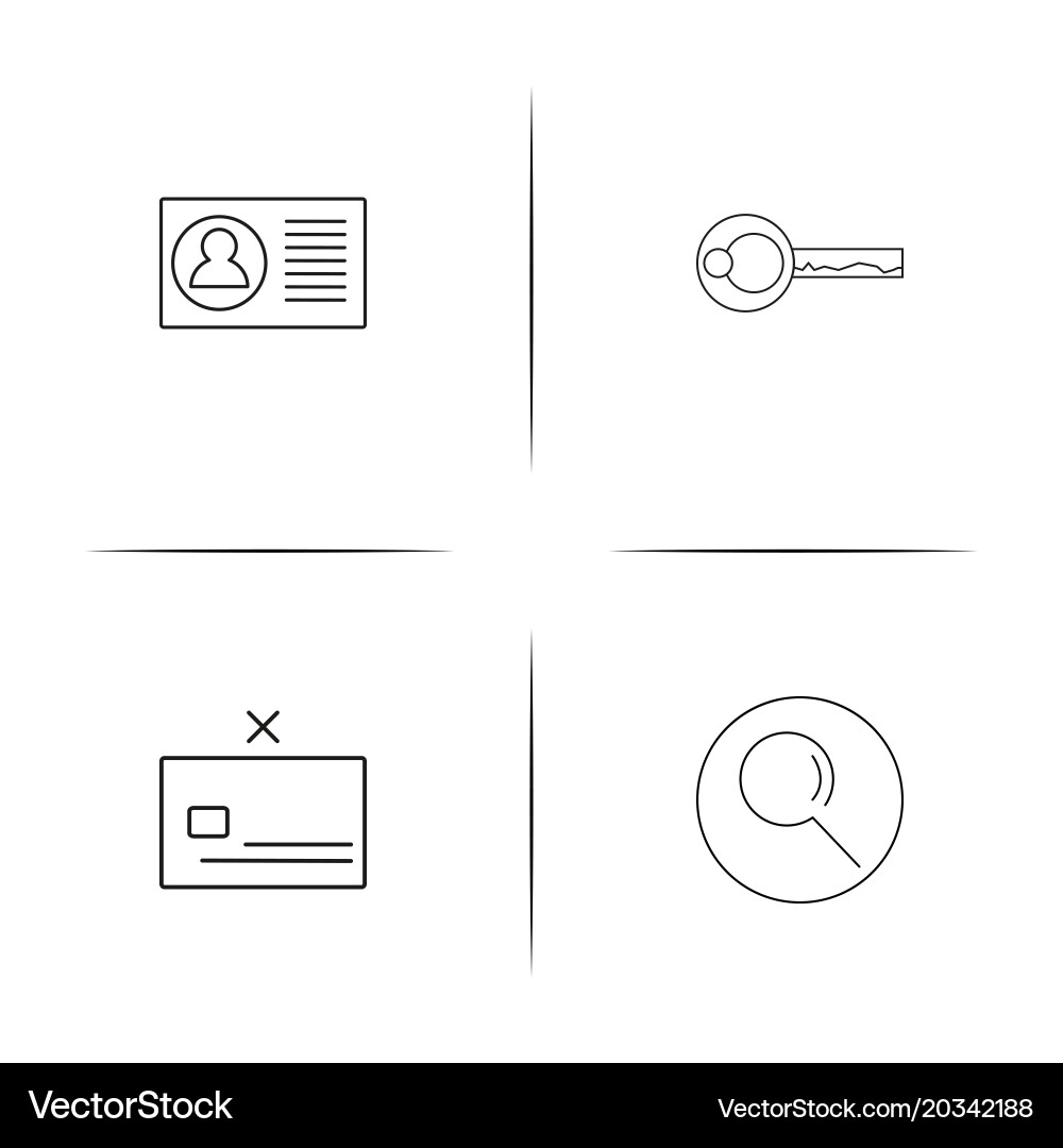 Internet technologies simple linear icon vector image