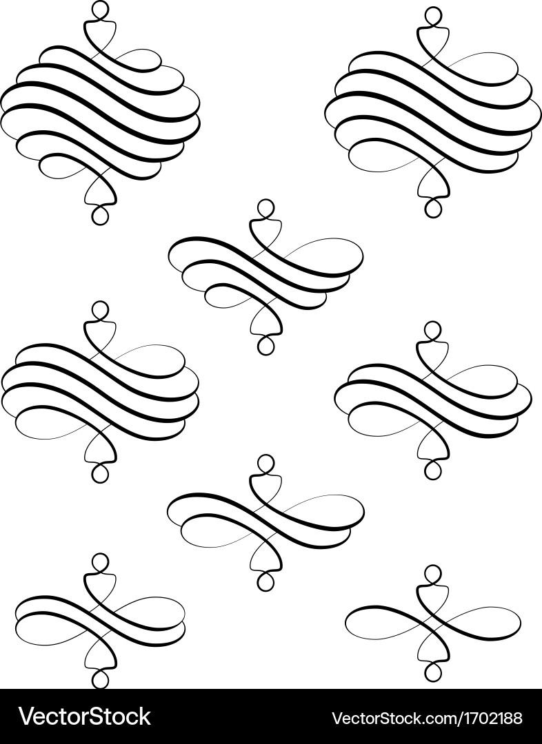 Intricate Swirl Patterns vector image