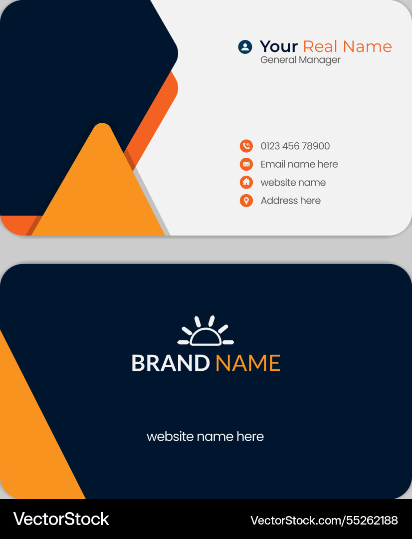 Modern and creative elegant business card Modern and creative elegant business card vector image