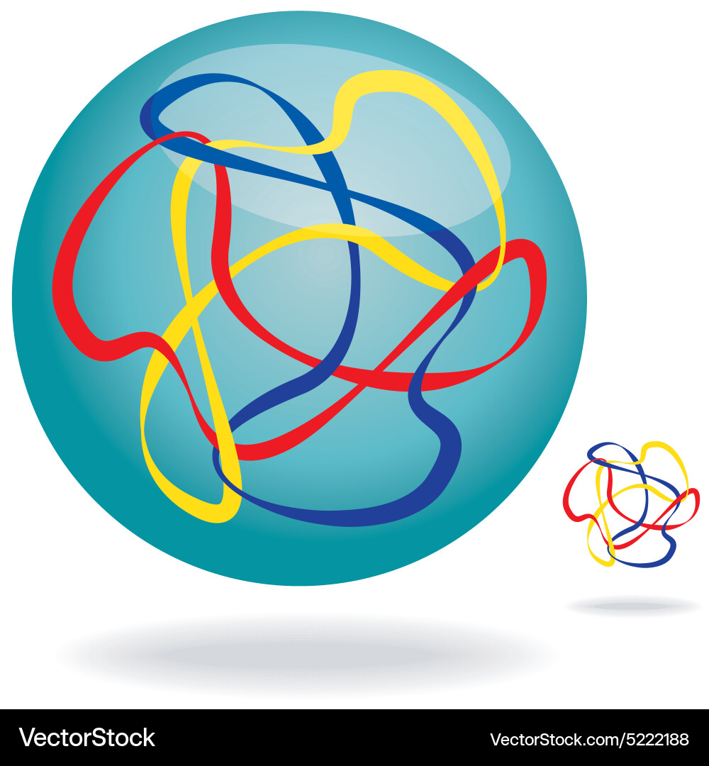 Unique abstract design element vector image