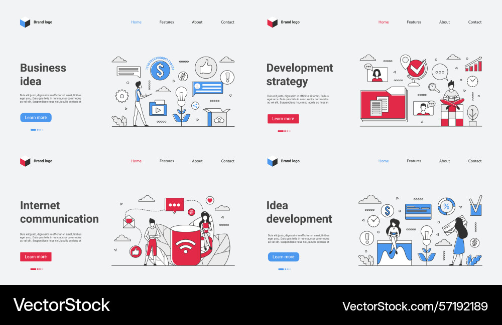 A web template highlighting A web template highlighting vector image