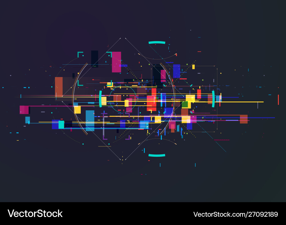 Abstract techno background futuristic Vector Image