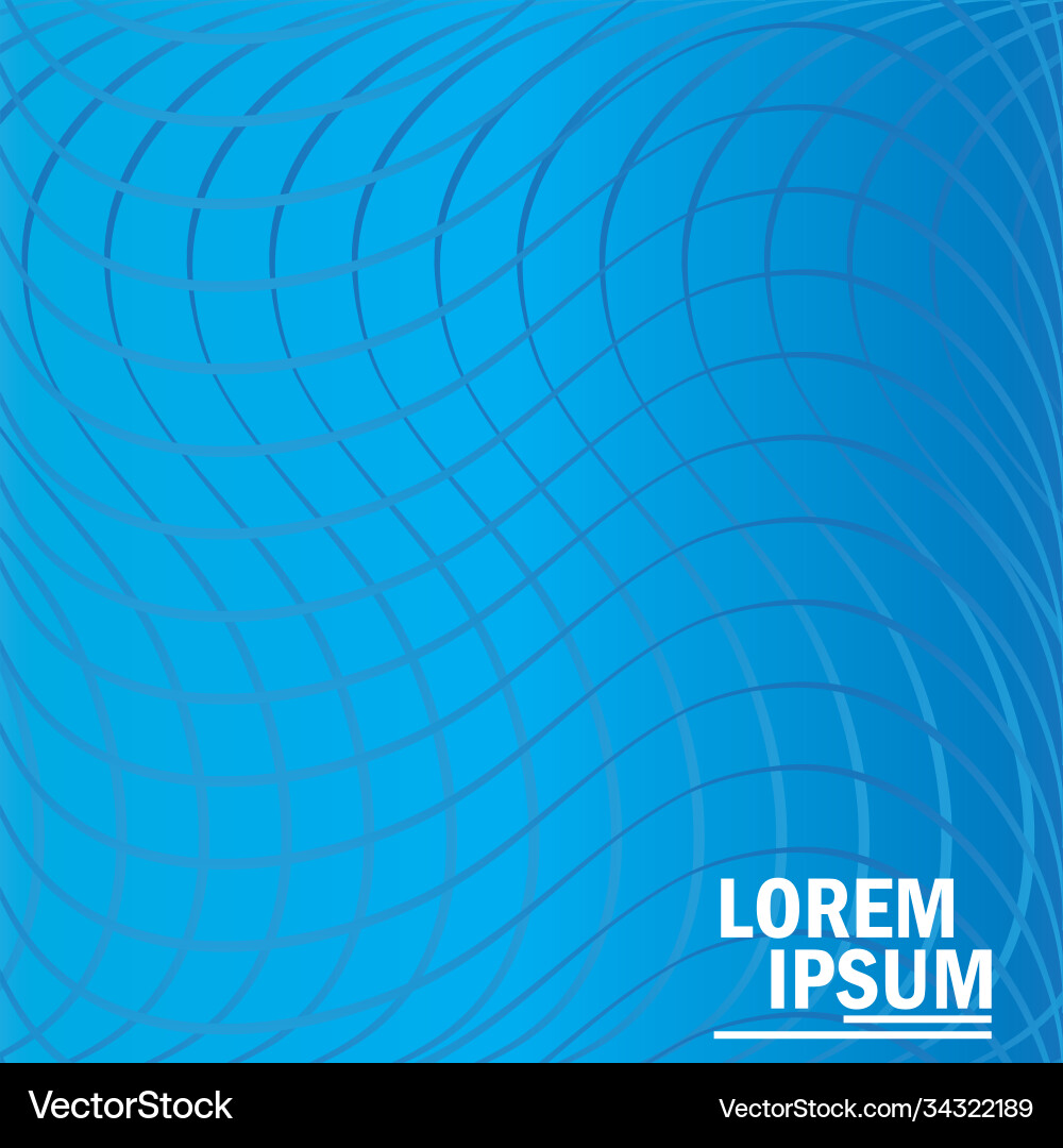 Background grid bllue waves abstract texture Vector Image
