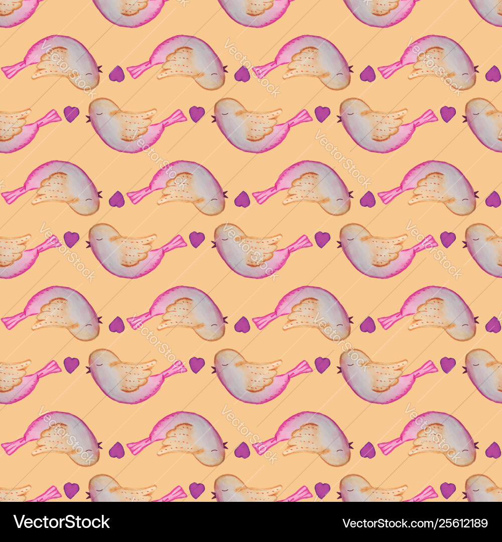 Birds seamless repeat print pattern tile Birds seamless repeat print pattern tile Vector Image