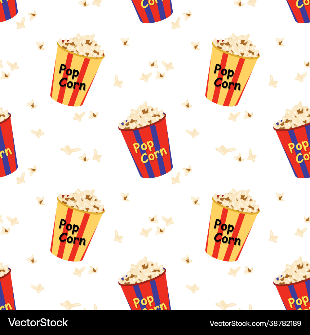 Bright seamless pattern with a festive box Vector Image