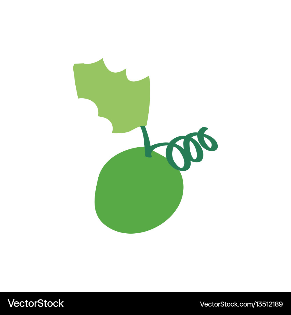 Christmas grape icon green Royalty Free Vector Image