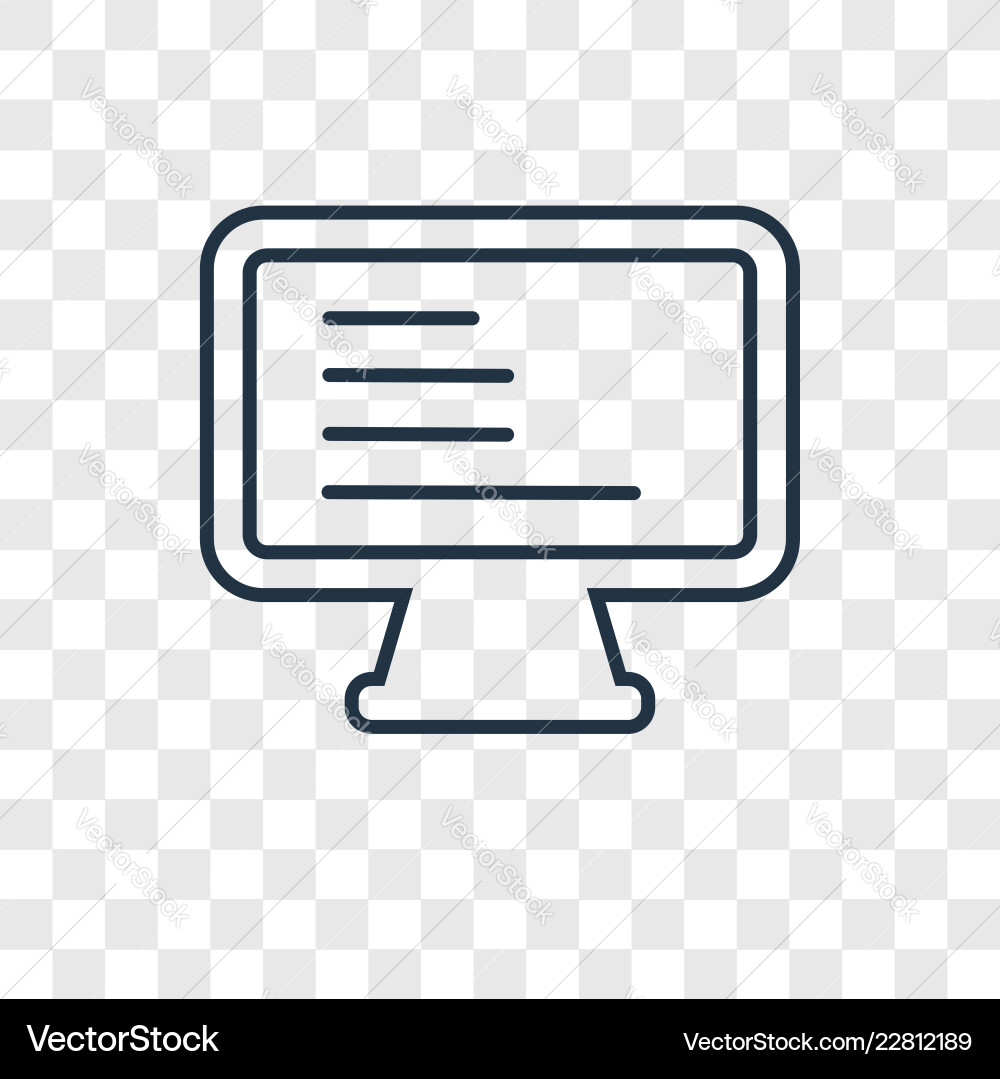 Coding concept linear icon isolated Coding concept linear icon isolated vector image