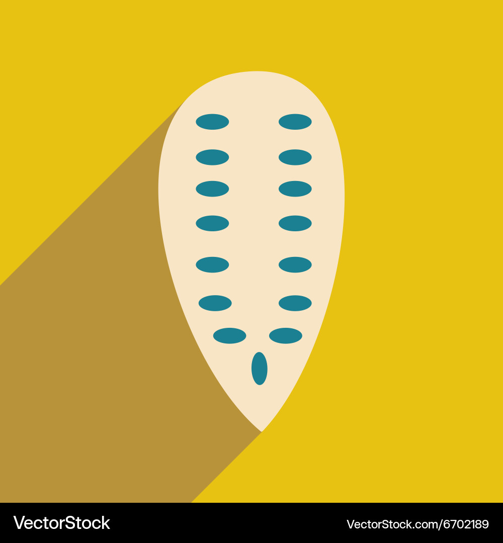 Flat with shadow icon and mobile application Vector Image