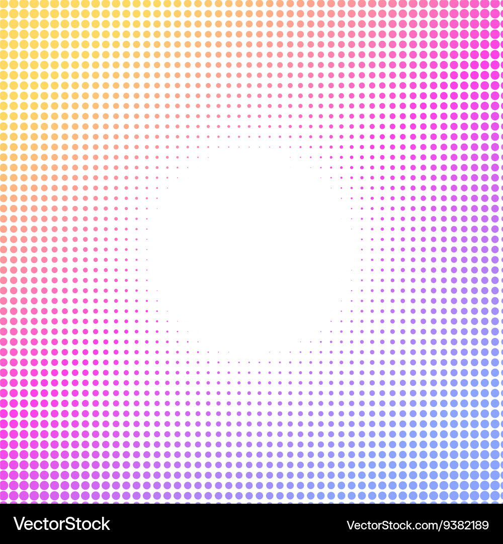 Halftone colorful pattern vector image