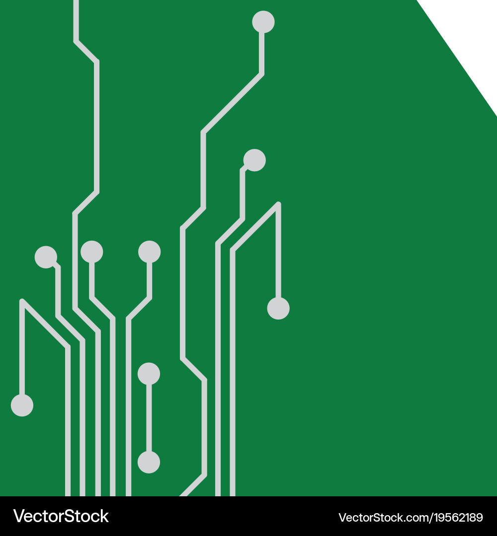 Isolated processor design Vector Image