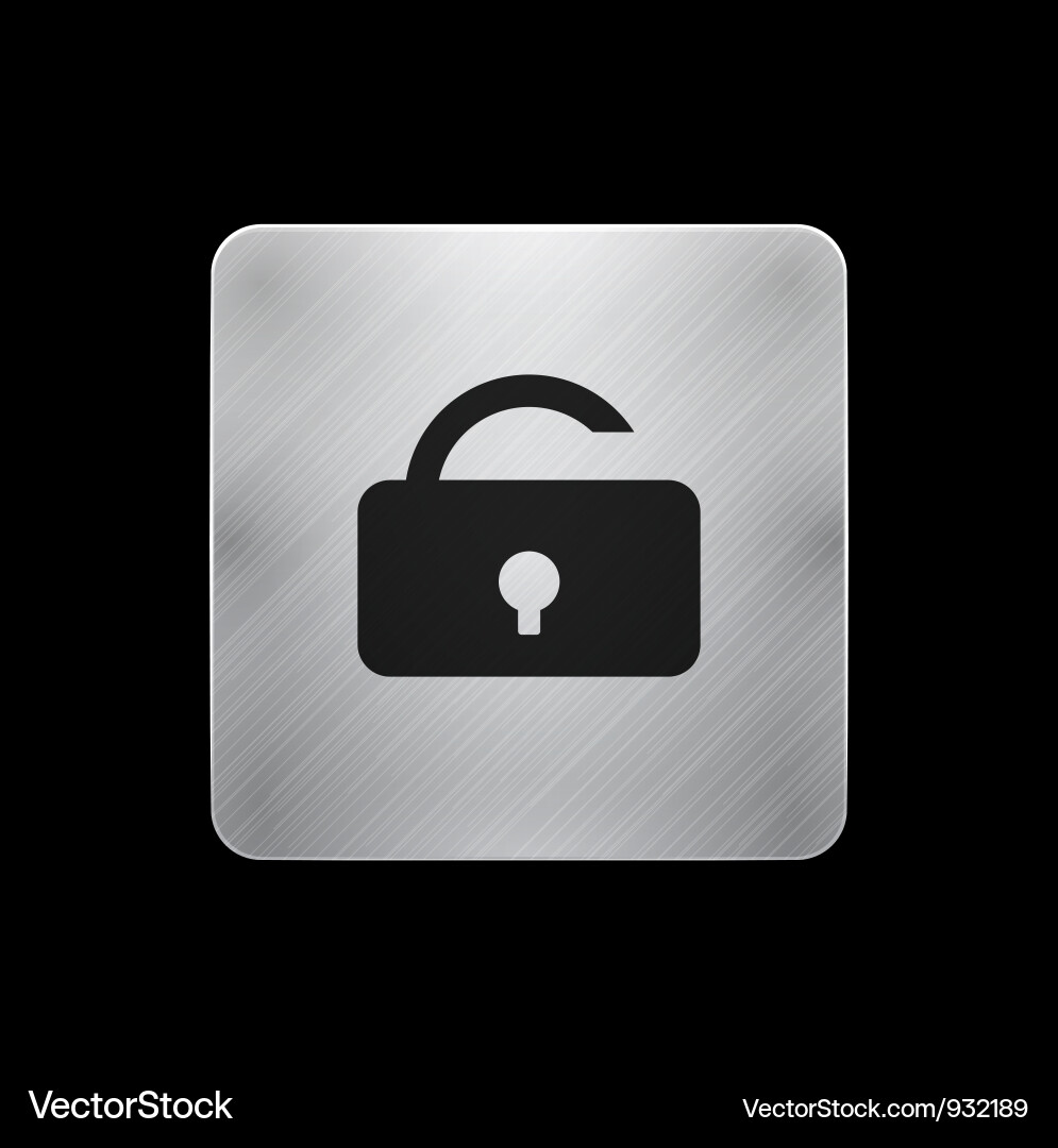 Lock phone button vector image