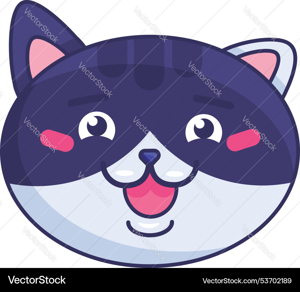Meowing tabby kitten good natured street cat Meowing tabby kitten good natured street cat vector image