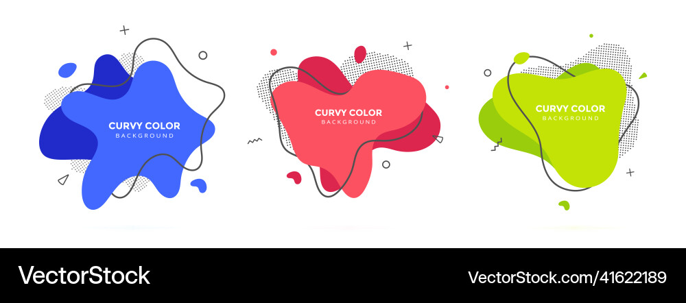 Modern liquid irregular amoeba blob shape abstract Vector Image