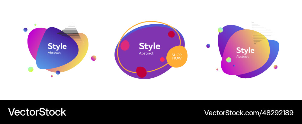 Modern set of abstract elements Modern set of abstract elements vector image