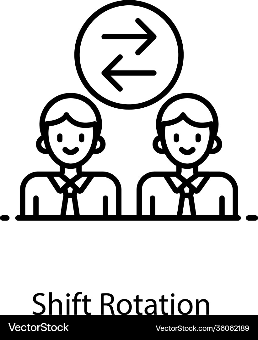 Shift rotation Vector Image