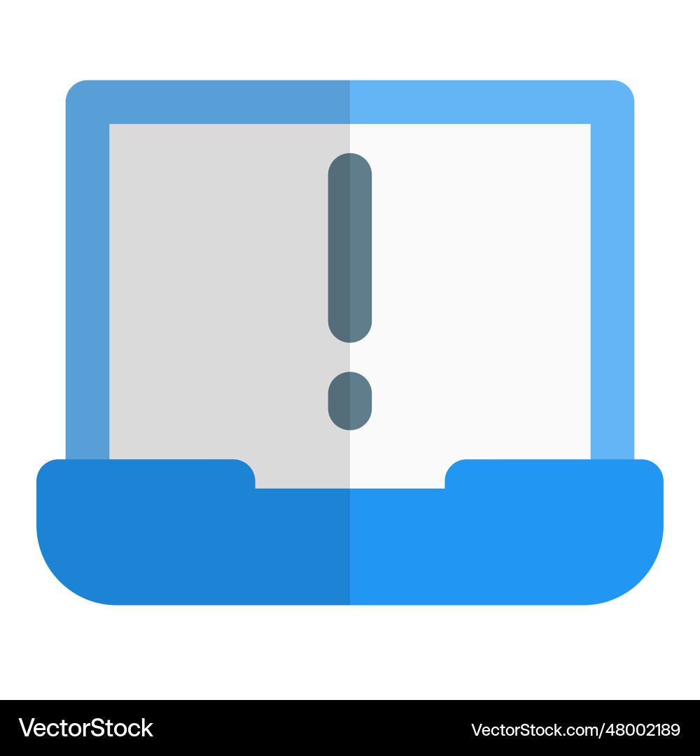System generated message of alert Vector Image