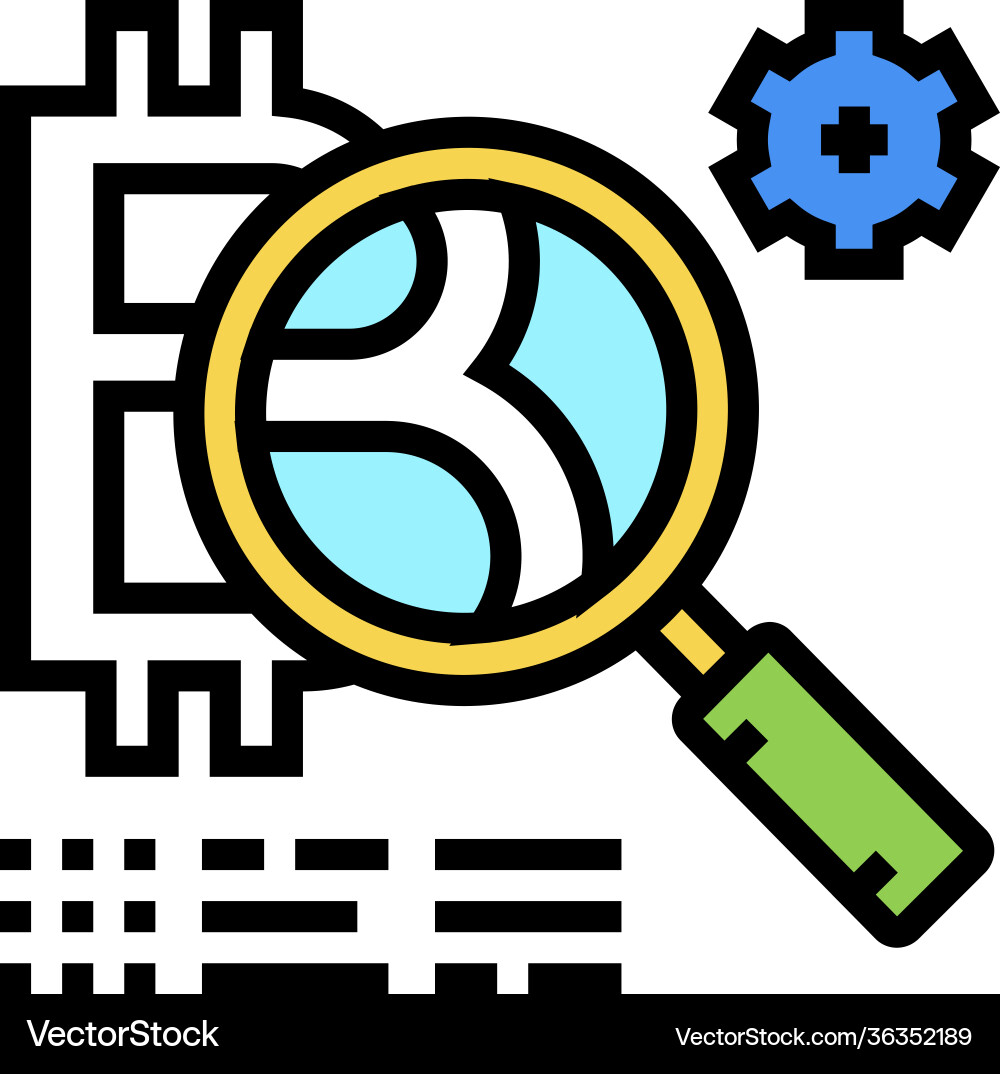 Token development ico color icon Token development ico color icon vector image