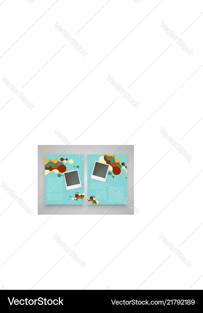 Vintage templates with computer and notebook Vintage templates with computer and notebook vector image