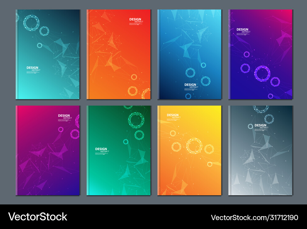 Abstract technology data visualization background vector image