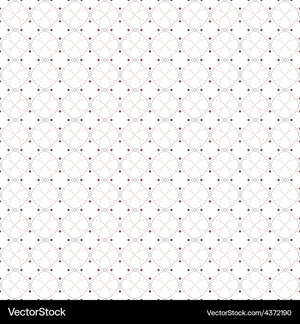 Dotted seamless pattern with circles and nodes Vector Image