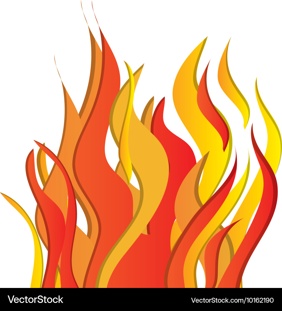 Flame Fire Icon - Red Orange Yellow – Royalty-Free Vector | VectorStock, image size:977x1080
