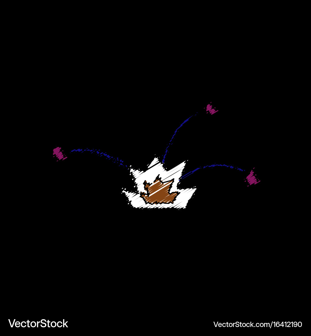 Flat shading style icon explosion and shards Vector Image