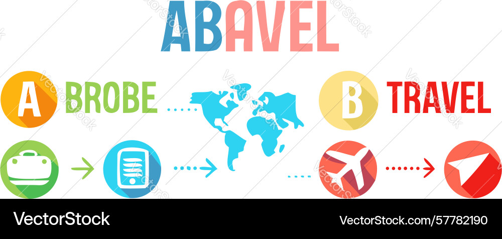Global travel routes on map symbolizing vector image