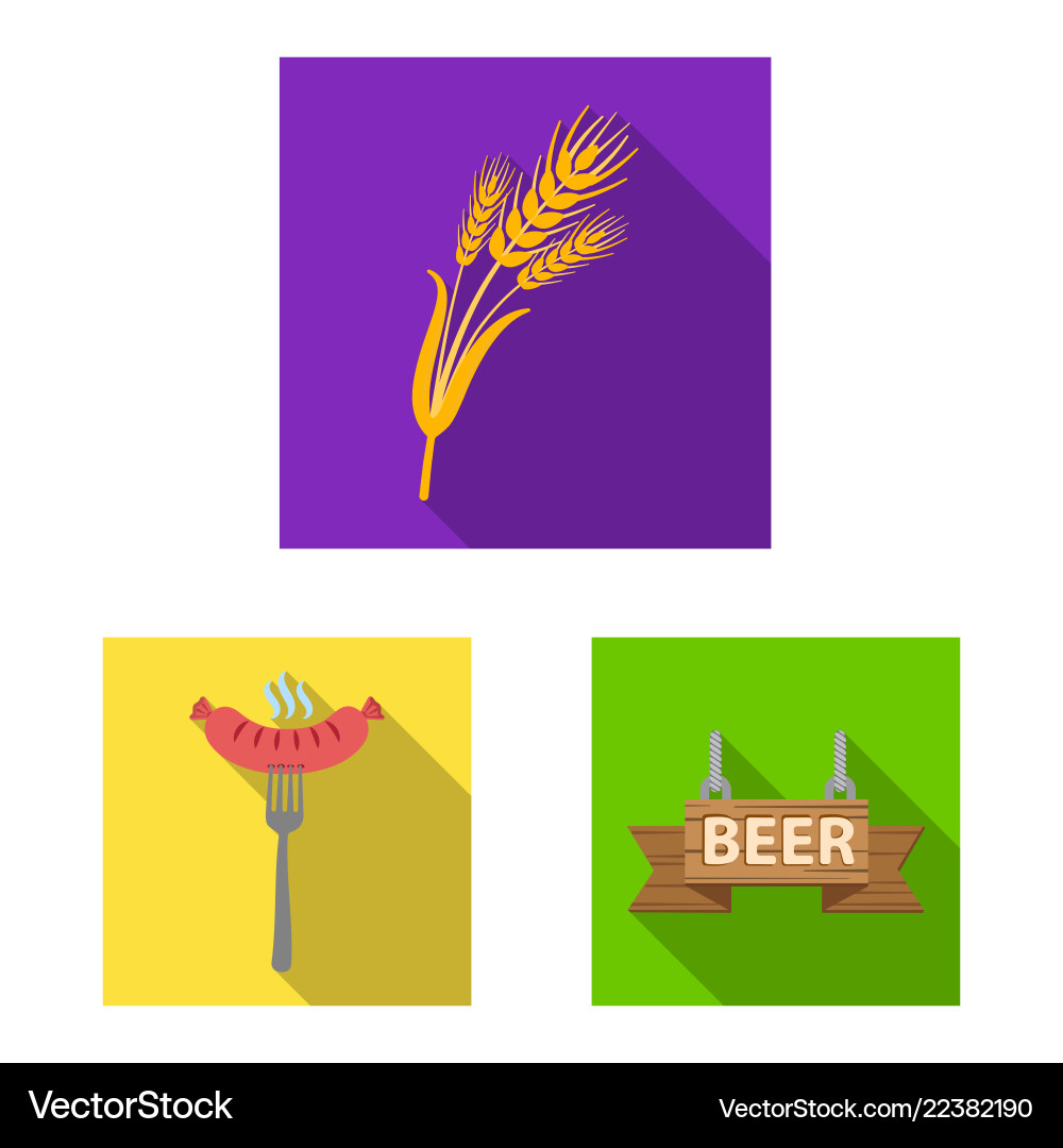 Isolated object of pub and bar logo set Isolated object of pub and bar logo set vector image