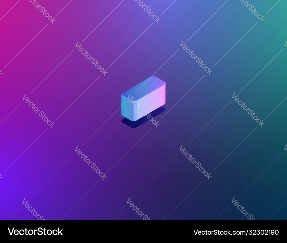 Isometric Tech Font - Three Dee Vector Image