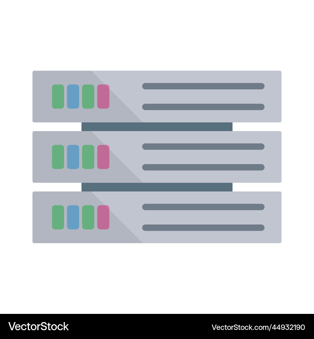 Modern server icon or hosting machine Modern server icon or hosting machine Vector Image