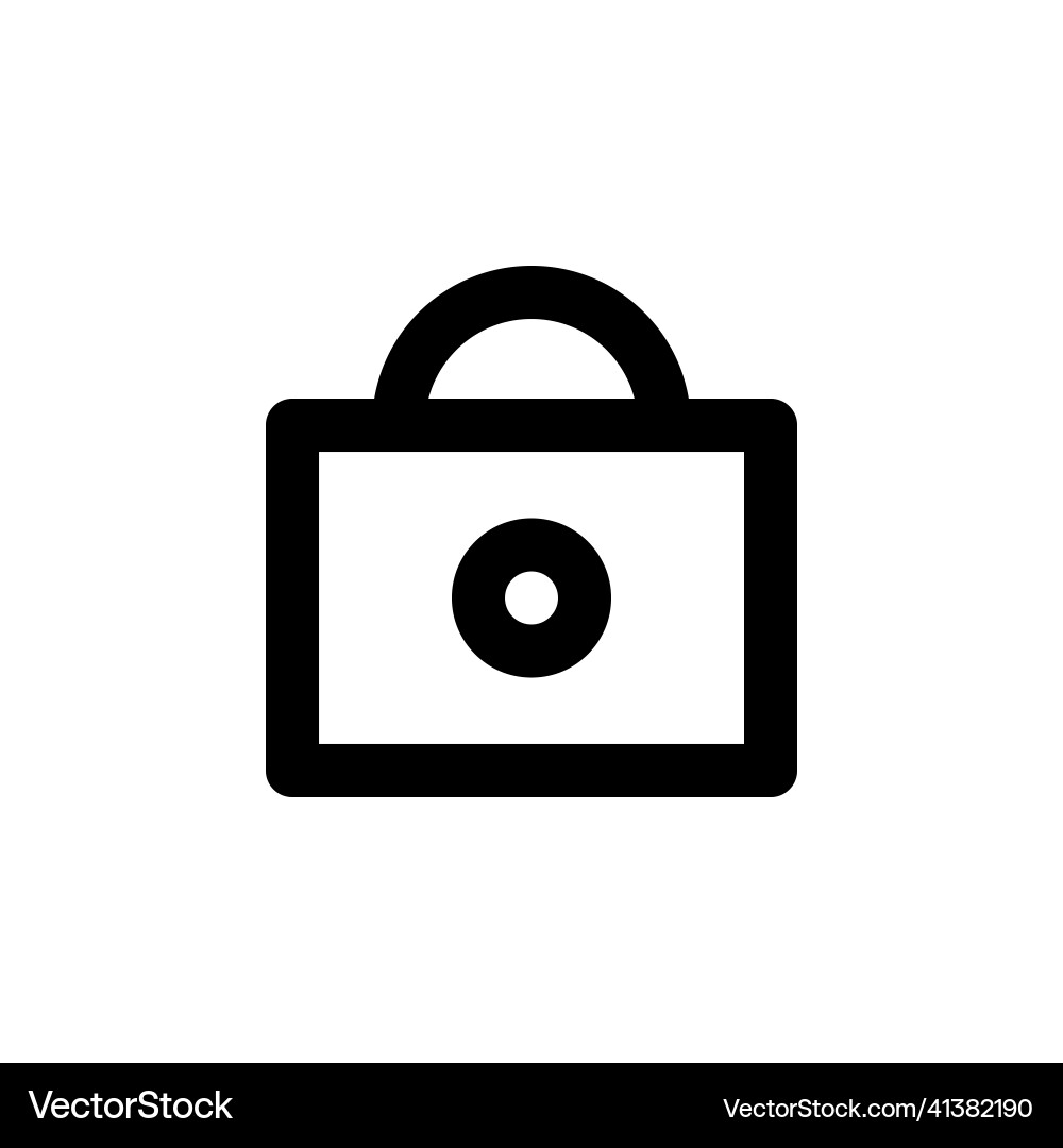 Portfolio line web or mobile interface icon Portfolio line web or mobile interface icon vector image